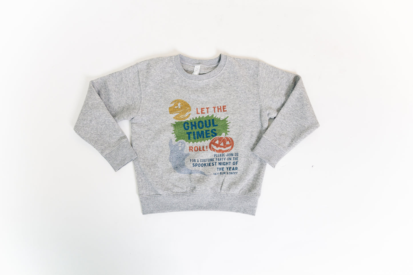 Let the Ghoul Times Roll – Halloween Crewneck 🕸️